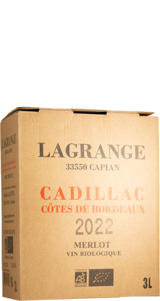 Cadillac Côtes de Bordeaux Merlot BIB 2022 