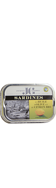 Sardines à l’Huile d’Olive et au Citron BIO 