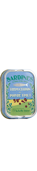 Sardines Thym Citron et Poivre Timut 