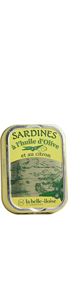 Sardines à l’huile d’olive vierge extra et au citron 